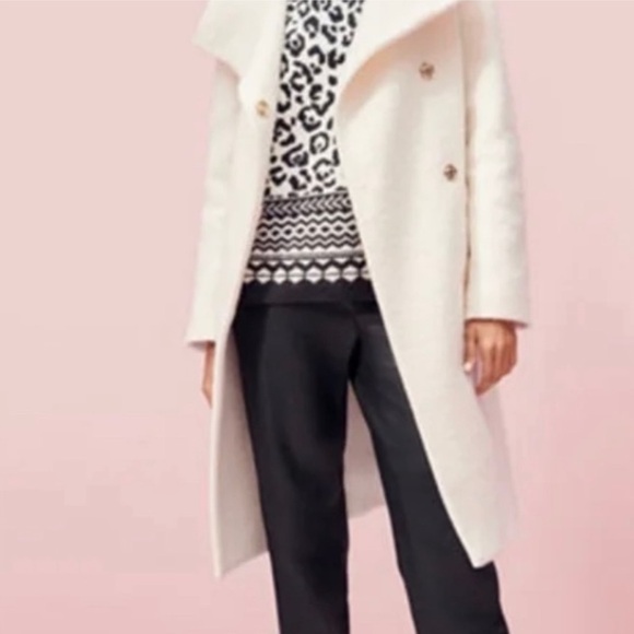 Ann Taylor Jackets & Blazers - Ann Taylor Belted Funnel Neck Coat L